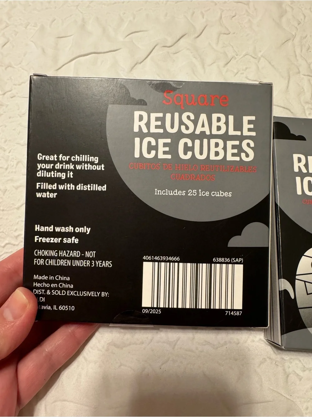 Source Unknown Reusable Square Ice Cubes - Purple & Lime